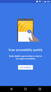 Screenshot of Accessibility Scanner app