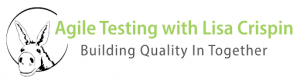 Agile Testing with Lisa Crispin logo - a software testing blog
