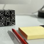 Image of a rubik cube on desk of an Accessibility tester