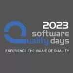 Logo for the 2023 Software Quality Days conference